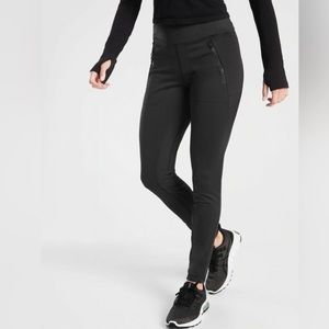 Athleta Peak Hybrid Performance Fleece Tights Size X-Small